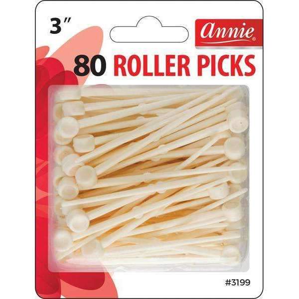 Annie Plastic Roller Picks 80pcs #3199 - Deluxe Beauty Supply