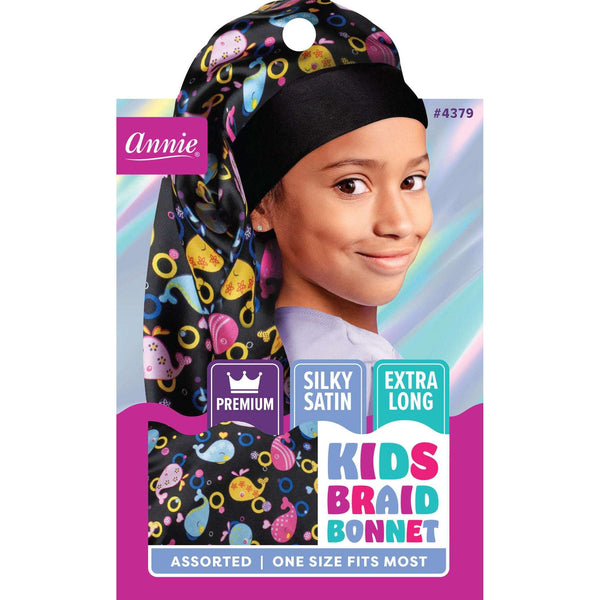 Annie Premium Kid's Silky Wide Edge Braid Bonnet #4379