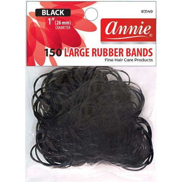 Annie Rubber Bands - Black #3149