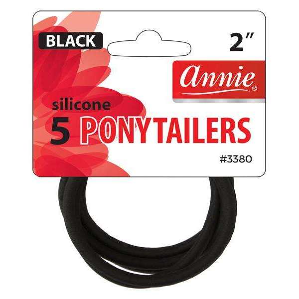 Annie Silicone Ponytailers 5pc #3380