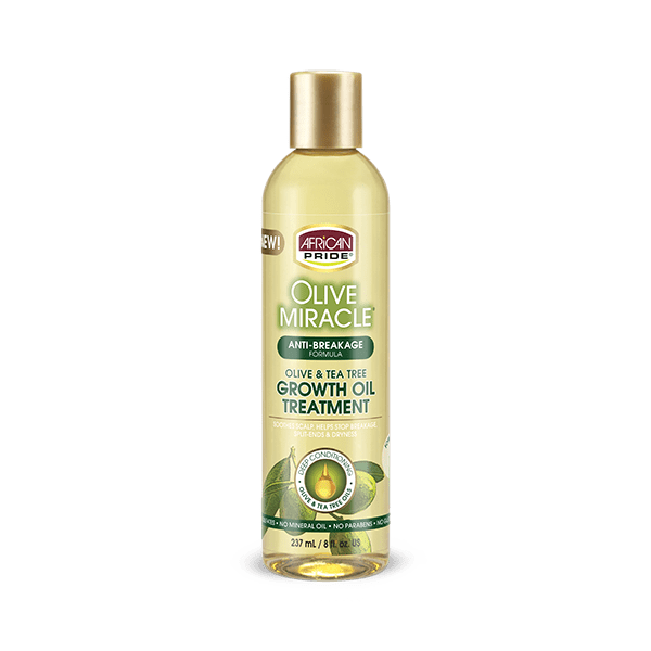 African Pride Olive Miracle Growth Oil 8oz - Deluxe Beauty Supply
