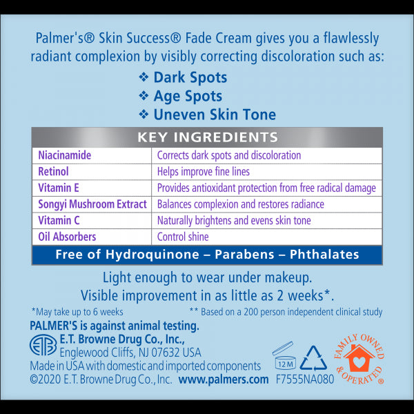 Palmer's Skin Success Anti-Dark Spot Fade Cream For Oily Skin