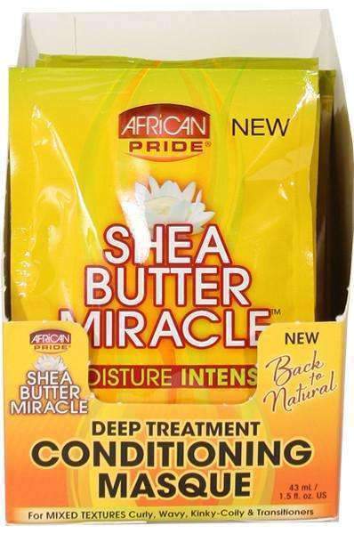 African Pride Shea Butter Miracle Deep Treatment Conditioning Masque 8 Pack - Deluxe Beauty Supply