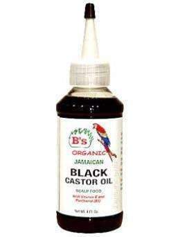 B's Organic Jamaican Real Black Castor Oil Scalp Food - Deluxe Beauty Supply