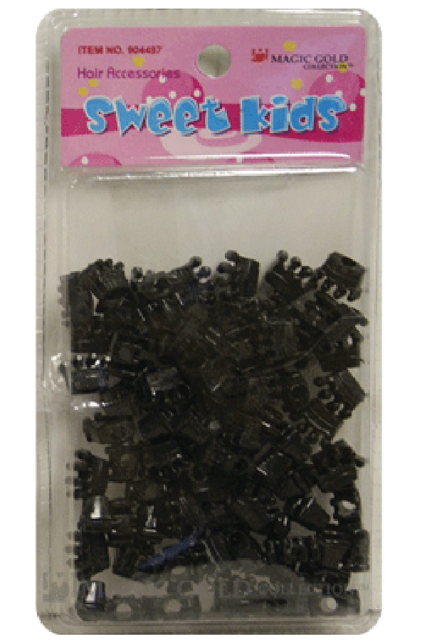 Sweet Kids Hair Beads - Black Crowns #1657 - Deluxe Beauty Supply