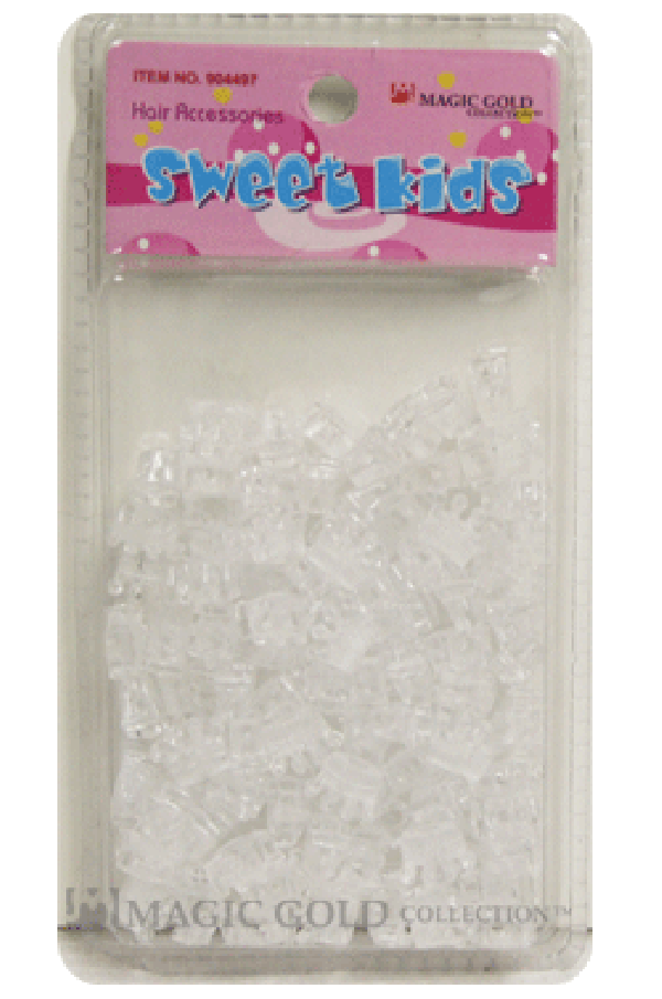 Sweet Kids Hair Beads - Clear Crowns #1987 - Deluxe Beauty Supply