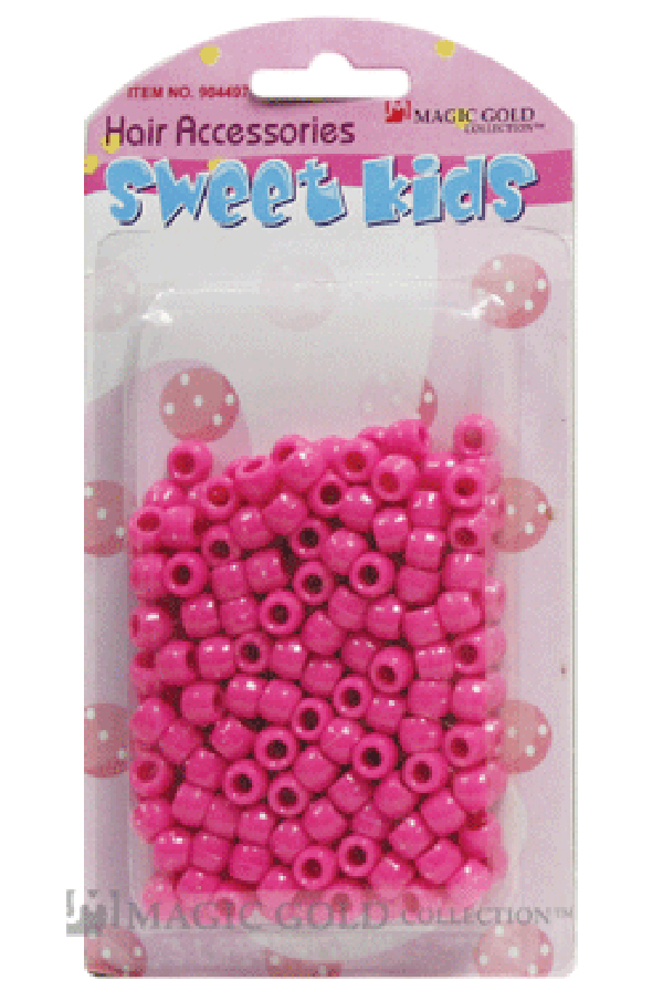 Sweet Kids Hair Beads - Hot Pink #1617 - Deluxe Beauty Supply