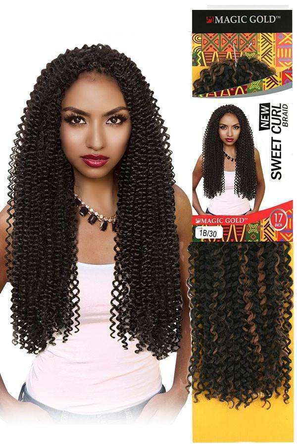 Magic Gold New Sweet Curl Braid 17" - Deluxe Beauty Supply
