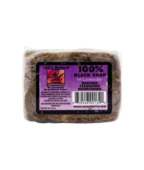 RA Cosmetics Black Soap Bar With Lavender - Deluxe Beauty Supply