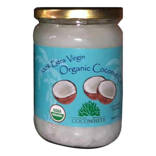 CocoWhite 100% Extra Virgin Organic Coconut Oil 8oz