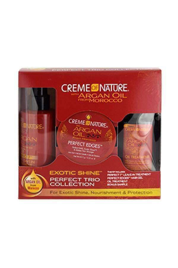Creme Of Nature Argan Oil Trio Perfect Collection - Deluxe Beauty Supply