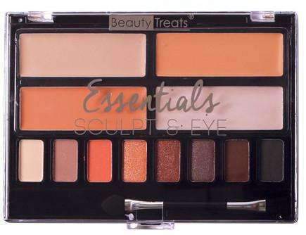 Beauty Treats Essentials Sculpt & Eye Palette #416 - Dark - Deluxe Beauty Supply