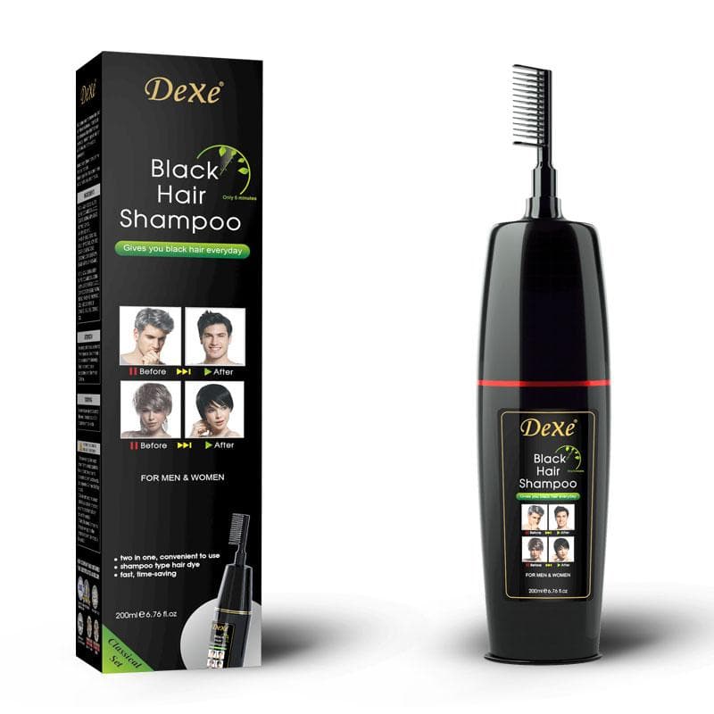 Dexe Black Hair Shampoo w/Comb - Deluxe Beauty Supply