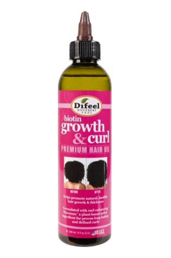 Difeel Biotin Growth & Curl Premium Hair Oil 8oz