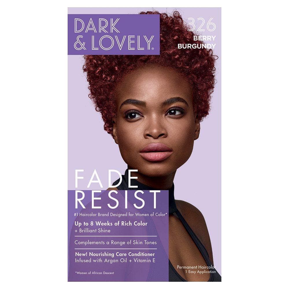 Dark & Lovely Fade Resist Rich Conditioning Color - #326 Berry Burgundy - Deluxe Beauty Supply