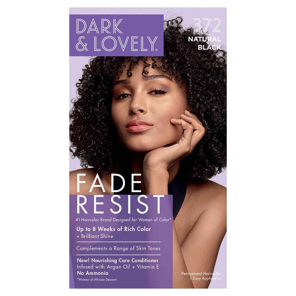 Dark & Lovely Fade Resist Rich Conditioning Hair Color - 372 Natural Black