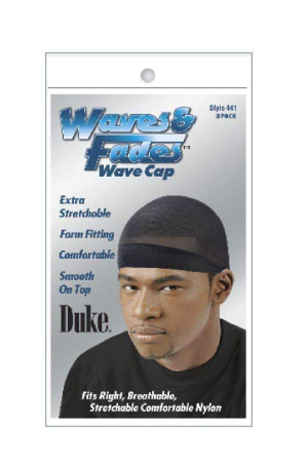 Duke Waves & Fades Wave Cap #441 Black - Deluxe Beauty Supply