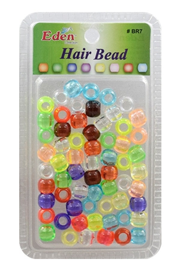 Eden Jumbo Hair Beads - Transparent Assorted #BR7CM