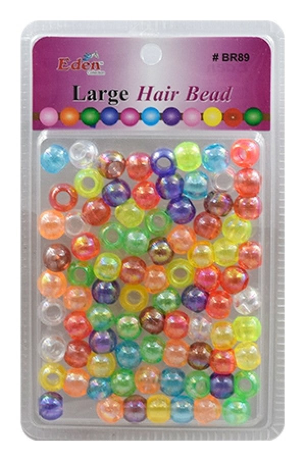 Eden Large Hair Beads Jumbo Pack - Clear Assorted #BR89CMAB