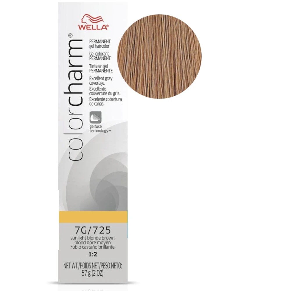 Wella Color Charm Gel Permanent Hair Color - 7G/725 Sunlight Blonde Brown