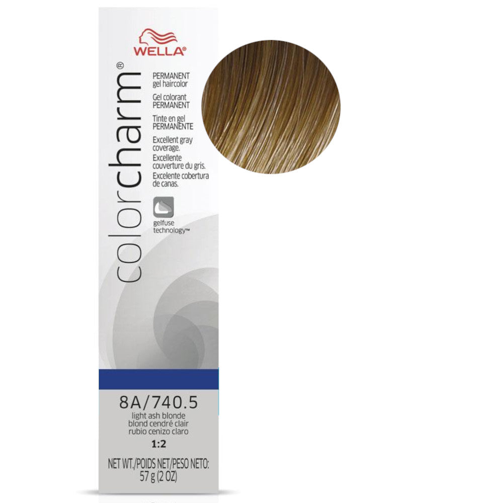 Wella Color Charm Gel Permanent Hair Color - 8A/740.5 Light Ash Blonde