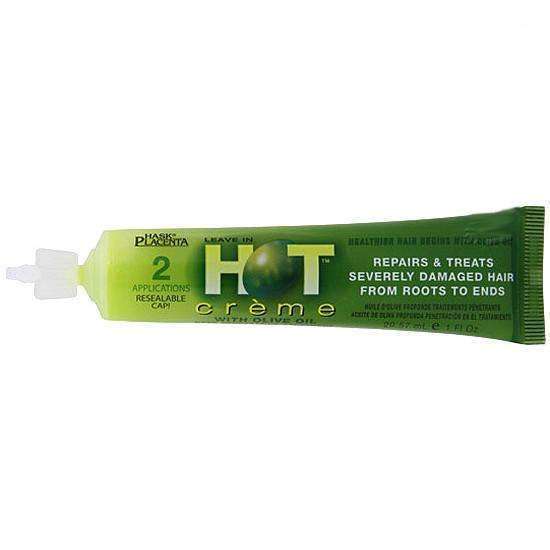 Hask Placenta Hot Cream Tube -Olive - Deluxe Beauty Supply