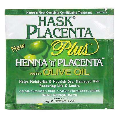 Hask Placenta Plus Henna 'n' Placenta w/ Olive Oil - Deluxe Beauty Supply