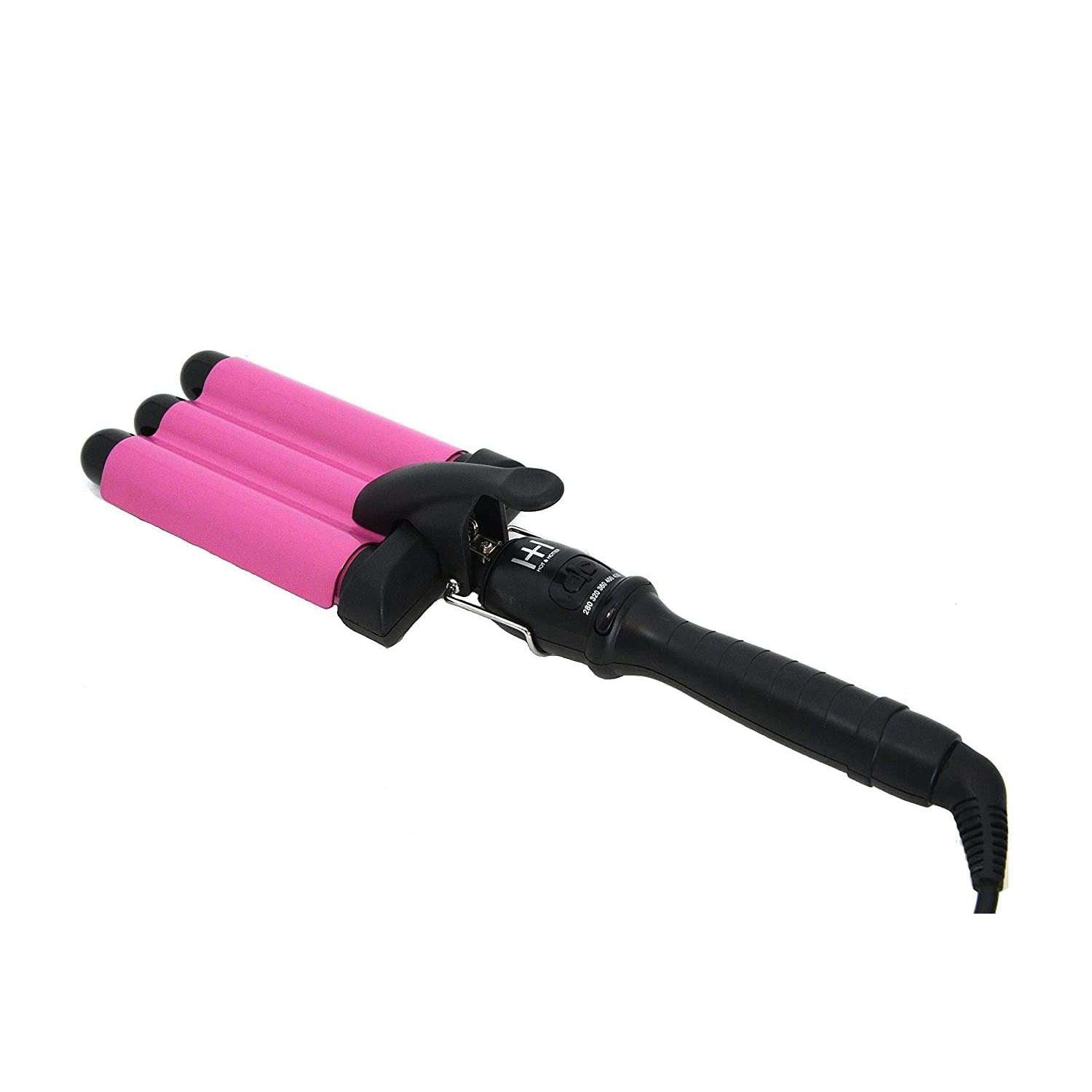 Hot & Hotter 3 Barrel Wave Iron 1" Hot Pink #5987