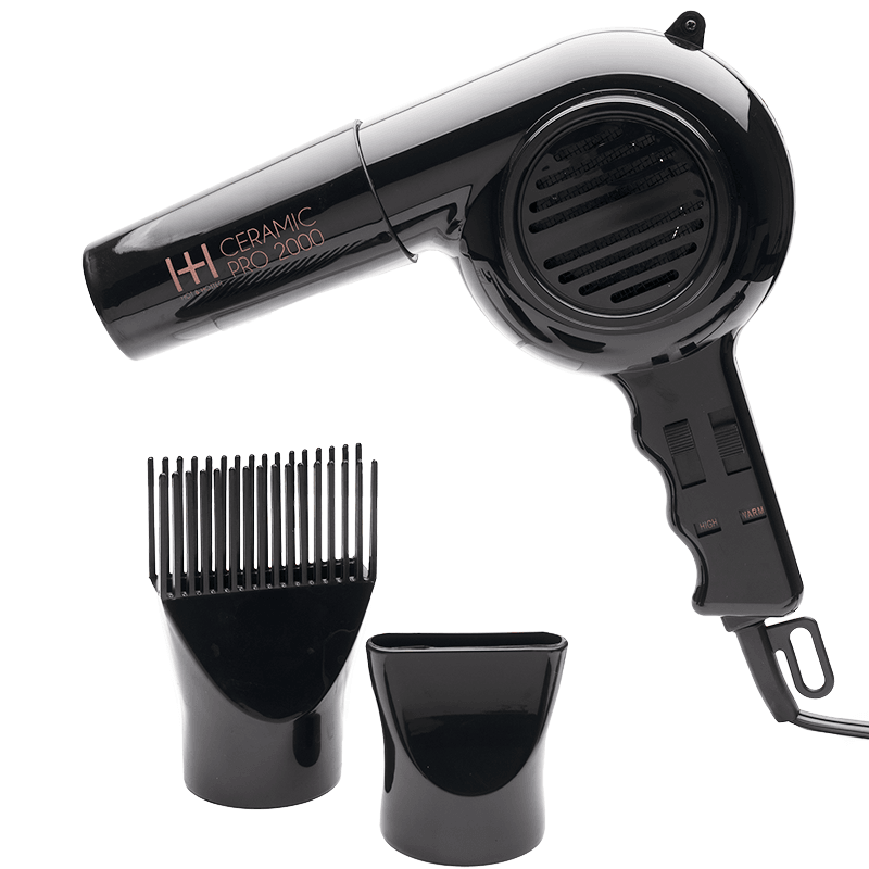 Hot & Hotter Ceramic Pro-2000 Dryer Black #5855