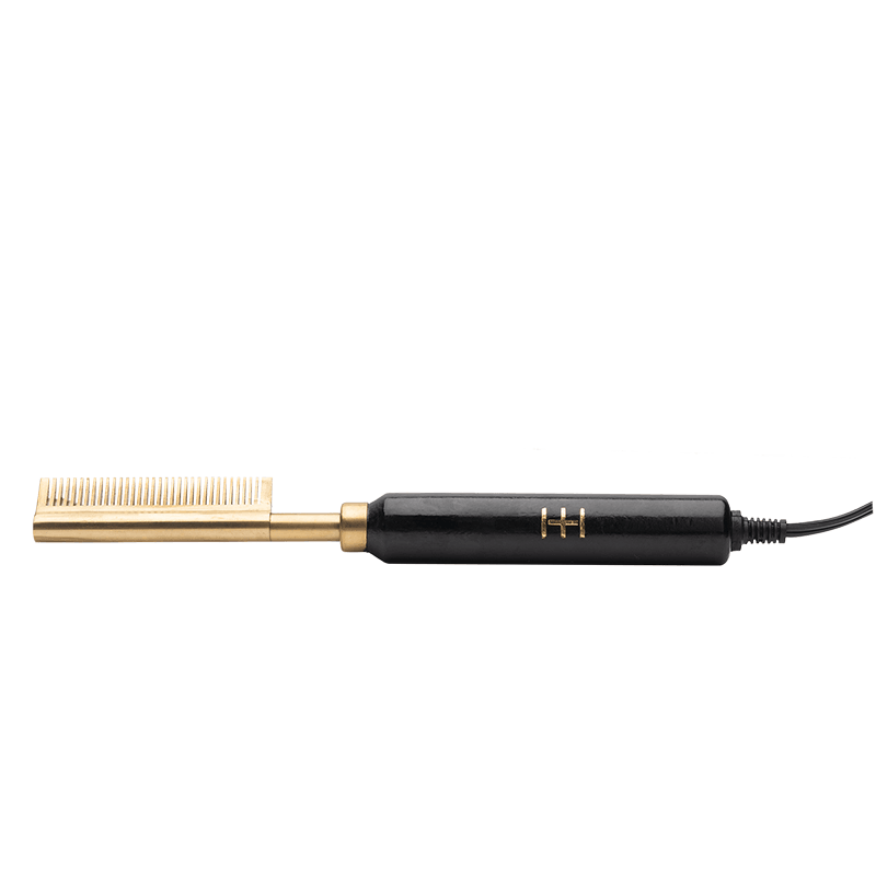 Hot & Hotter Electrical Straightening Comb Medium Teeth w/ Small Temple Head #5533