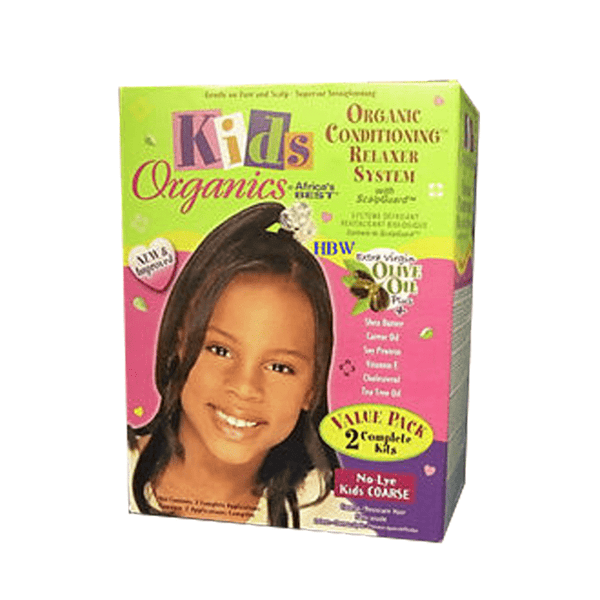 Africa's Best Organic Kids No Lye Relaxer Value Pack - Coarse - Deluxe Beauty Supply