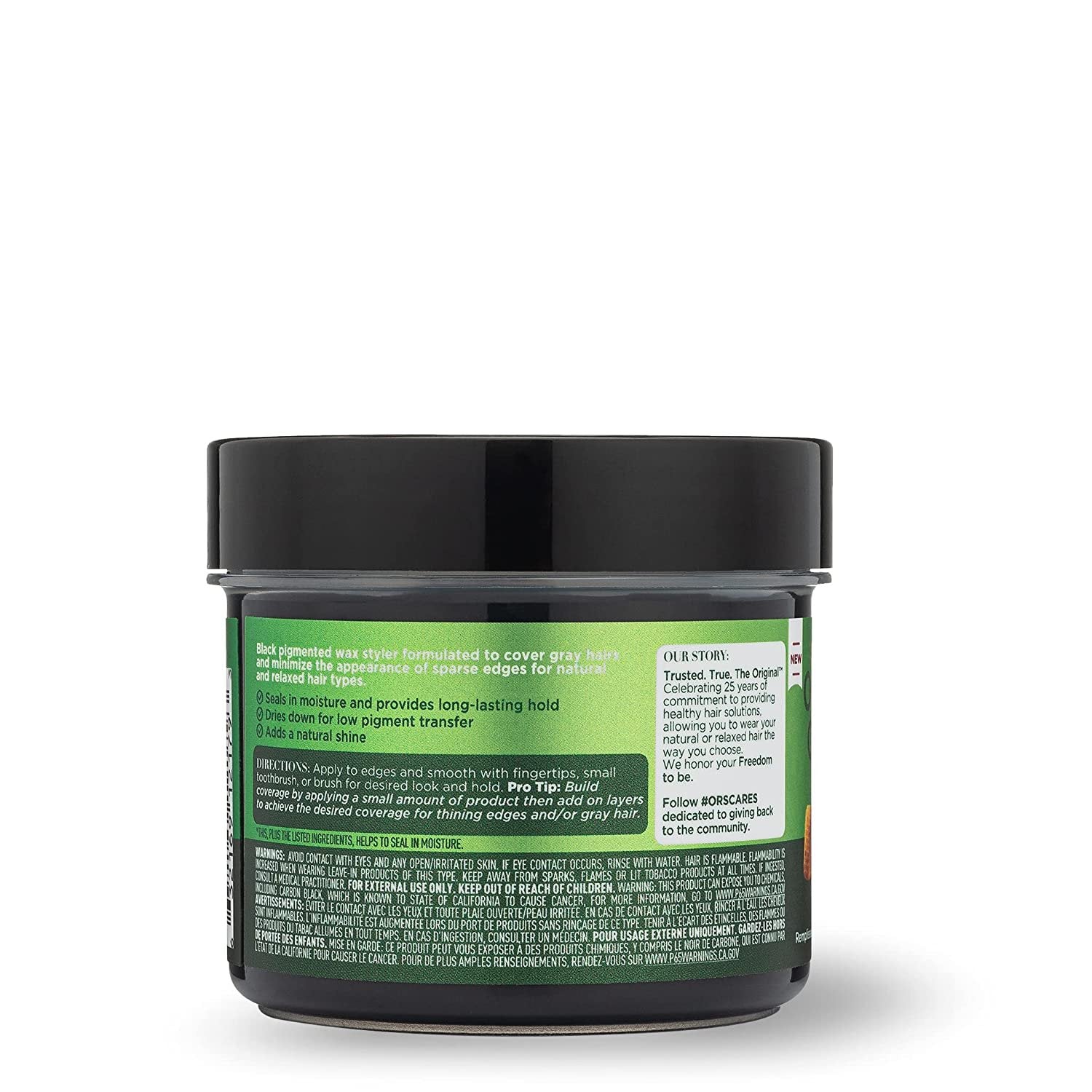ORS Olive Oil Cover & Hold Black Wax Thin Edge Filler