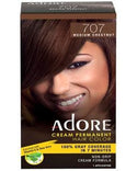 Adore Cream Permanent Hair Color - Medium Chestnut 707 - Deluxe Beauty Supply