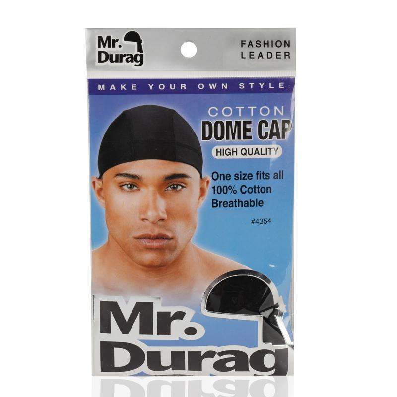 Mr. Durag Cotton Dome Cap Black #4354