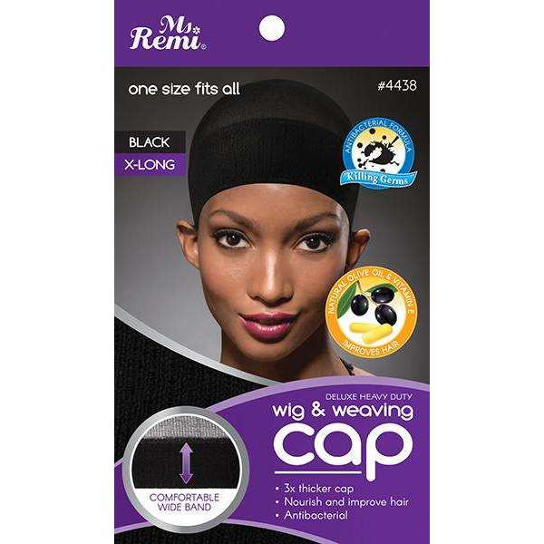 Ms. Remi Deluxe Heavy Duty Wig And Weaving Cap Black #4438