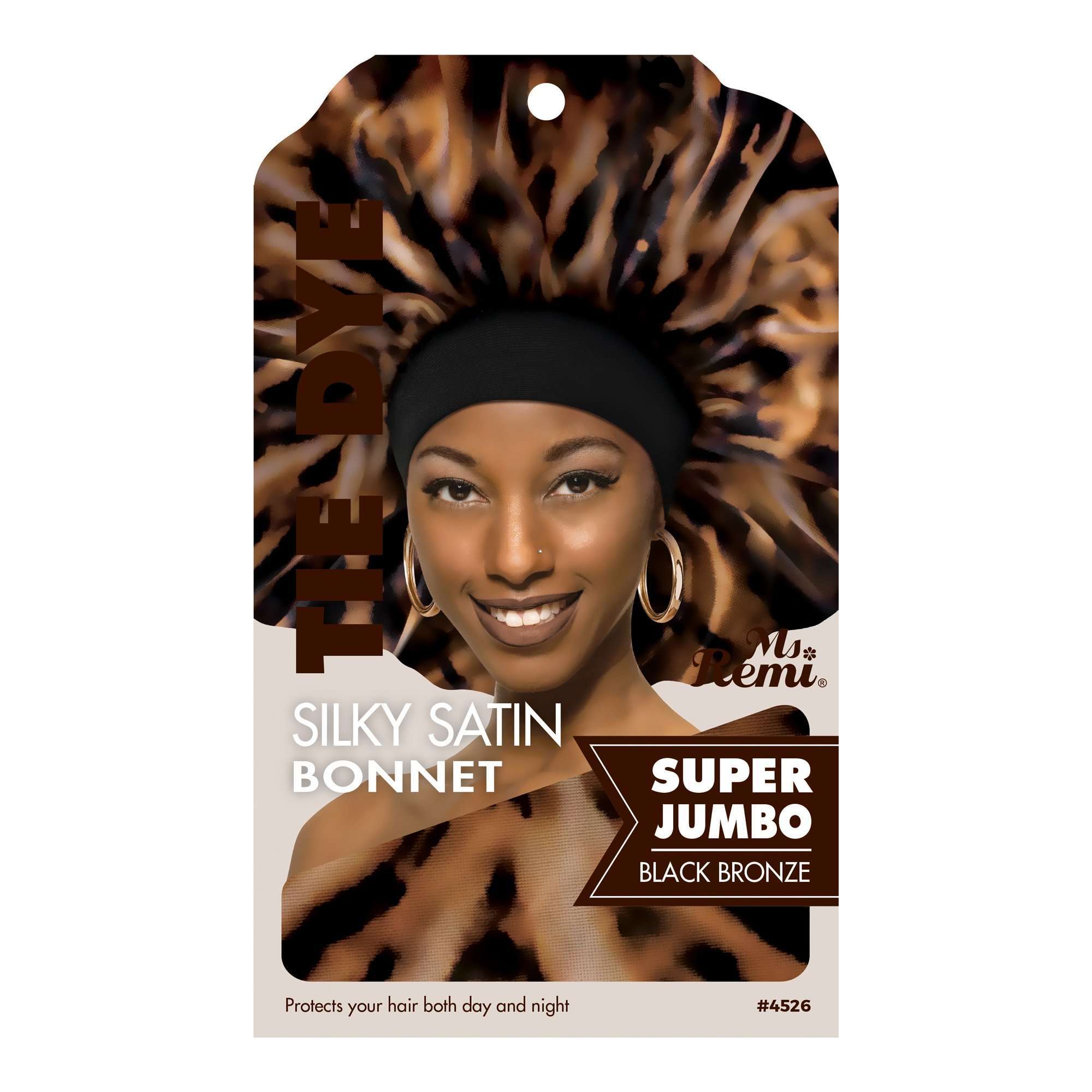 Ms. Remi Silky Satin Tie Dye Bonnet Super Jumbo Assorted #4526