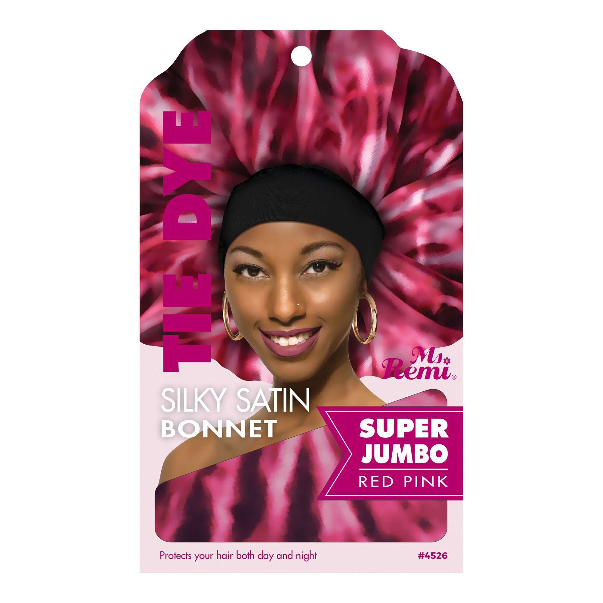 Ms. Remi Silky Satin Tie Dye Bonnet Super Jumbo Assorted #4526