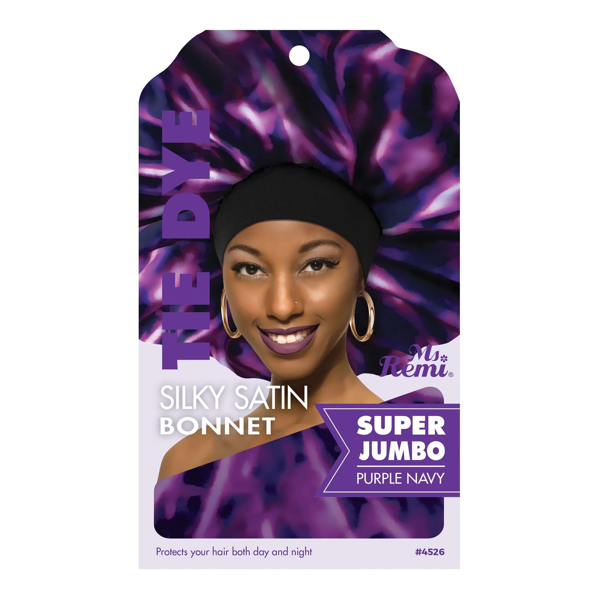 Ms. Remi Silky Satin Tie Dye Bonnet Super Jumbo Assorted #4526