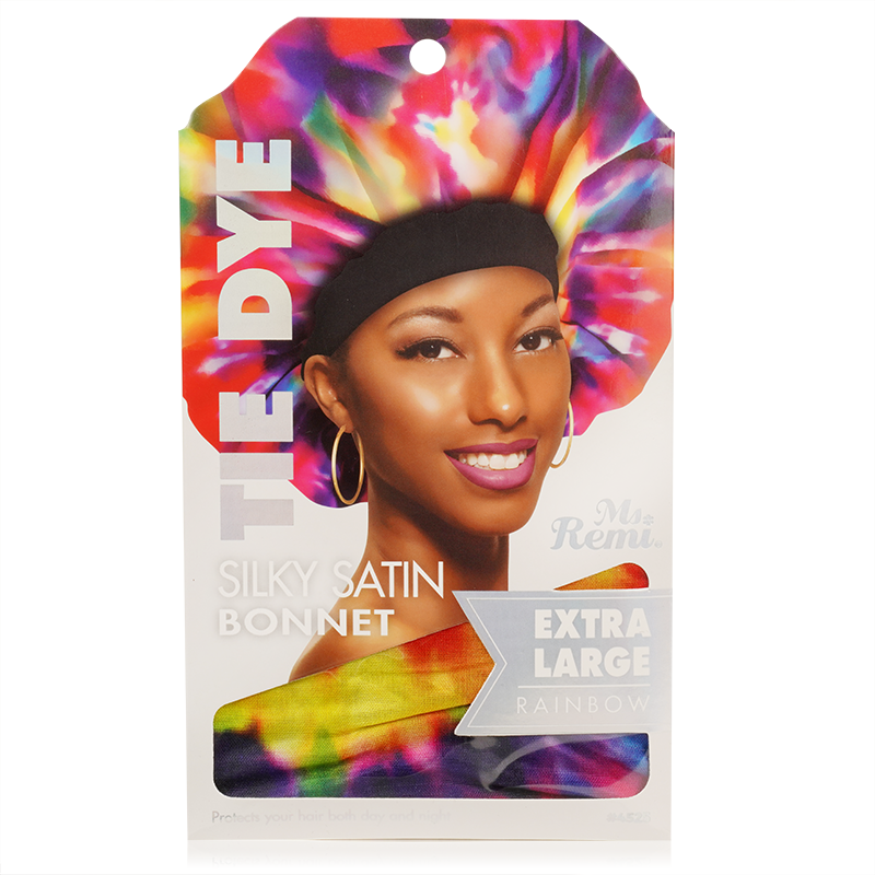 Ms. Remi Silky Satin Tie Dye Bonnet Extra Large Assorted #4525