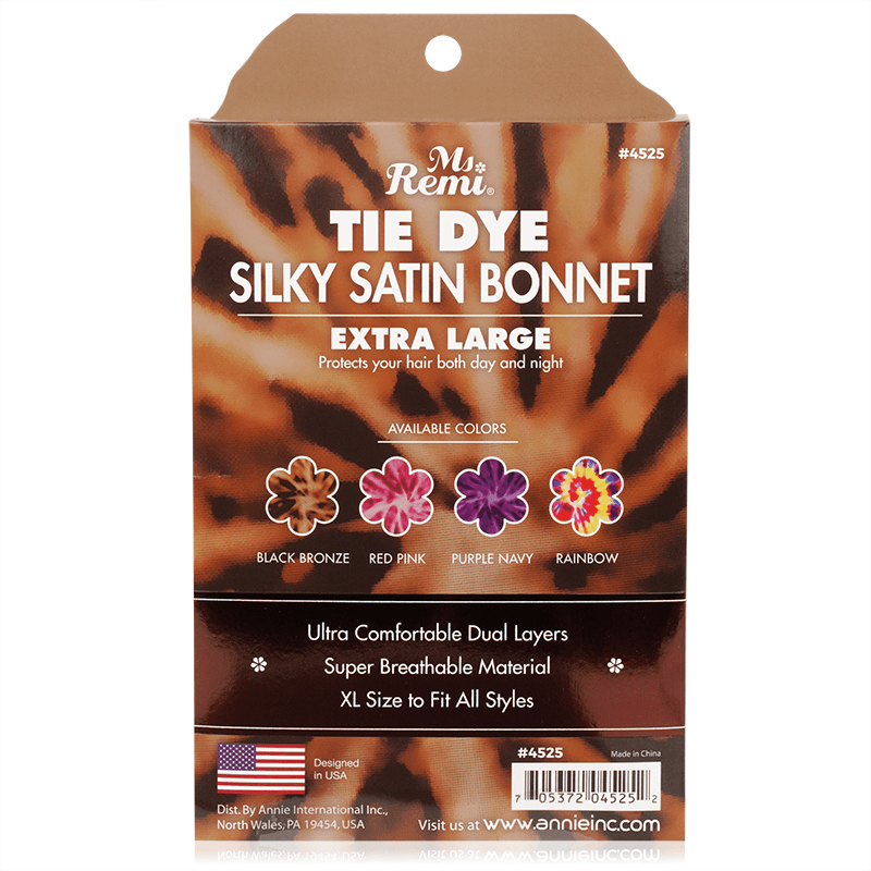 Ms. Remi Silky Satin Tie Dye Bonnet Extra Large Assorted #4525