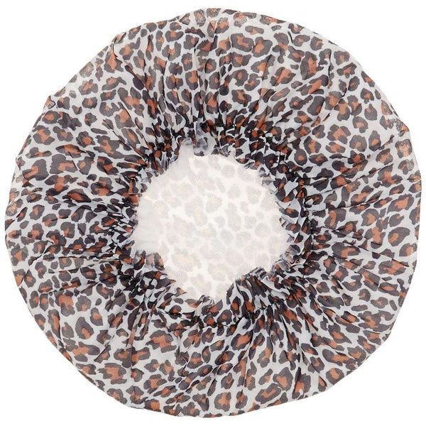 Ms. Remi Double Lined Sleeping Cap Extra Large Leopard Pattern #4411