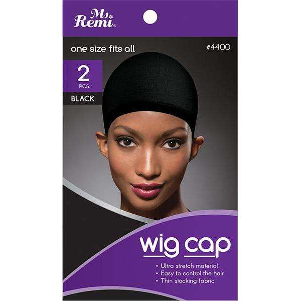 Ms. Remi Wig Cap 2pc Black #4400