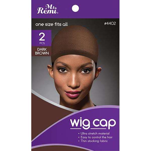 Ms. Remi Wig Cap 2pc Dark Brown #4402