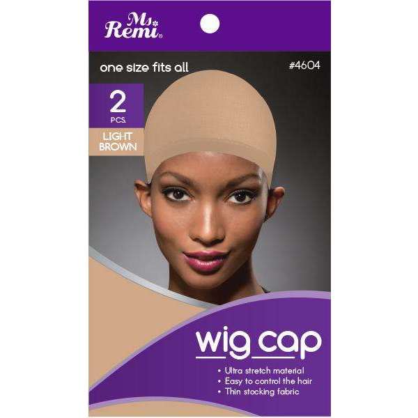 Ms. Remi Wig Cap 2pc Light Brown #4604