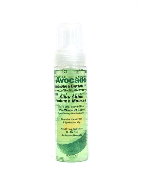 Next Image Avocado & Shea Butter Silky Shine Volume Mousse - Deluxe Beauty Supply