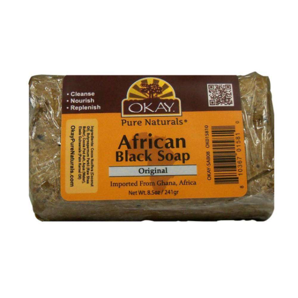 Okay African Black Soap Original - Deluxe Beauty Supply