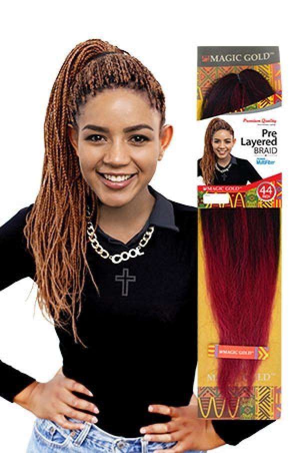 Magic Gold Synthetic Pre Layered Braid 44" - Deluxe Beauty Supply