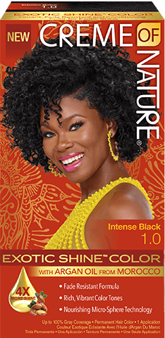 Creme Of Nature Exotic Shine Color - #1 Intense Black - Deluxe Beauty Supply