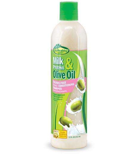 Sofn'free GroHealthy Milk Protein & Olive Oil 2-in-1 Conditioning Shampoo - Deluxe Beauty Supply