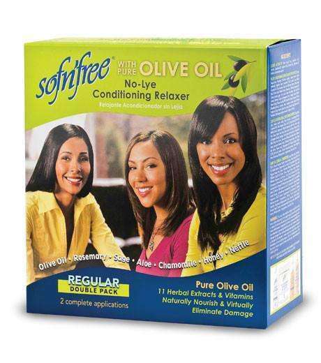 Sofn'free Salon Quality Relaxer Kit Double Pack -Regular - Deluxe Beauty Supply